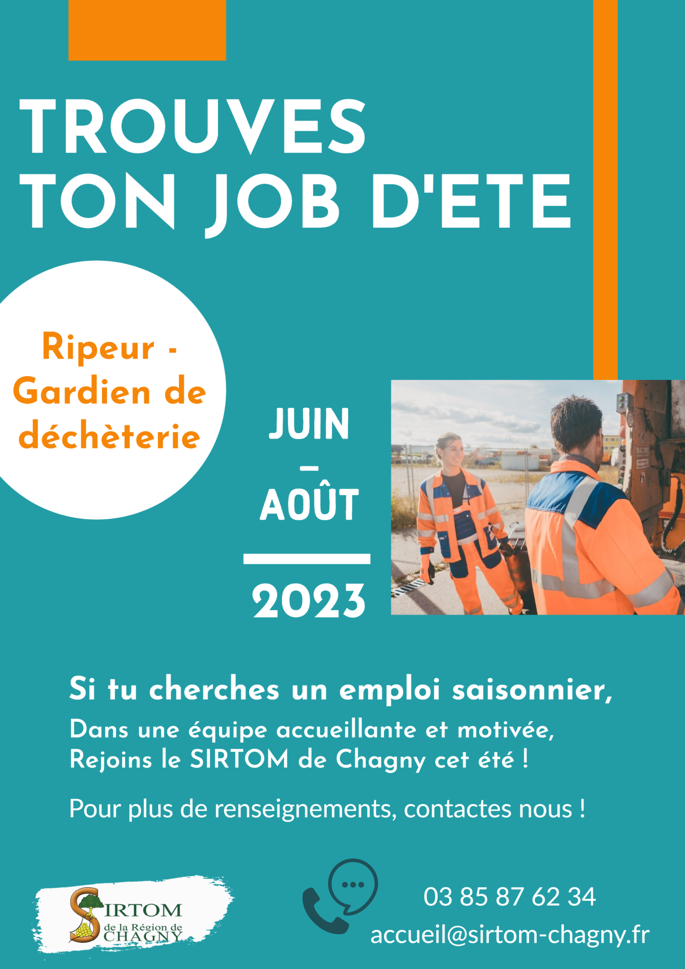 affiche job été 2023