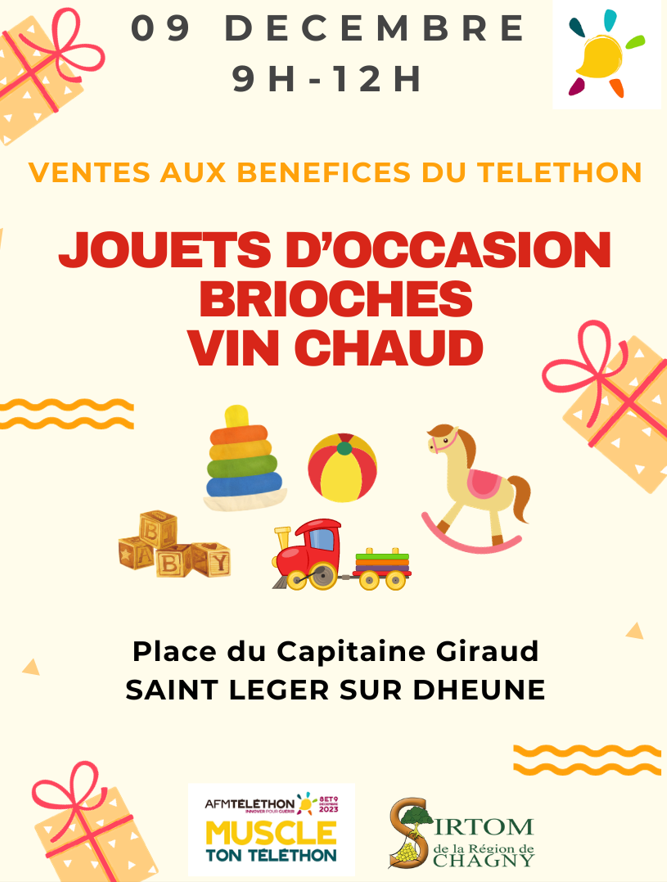 affiche vente jouets d'occasion 2023