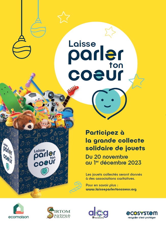 affiche collecte de jouets d'occasion