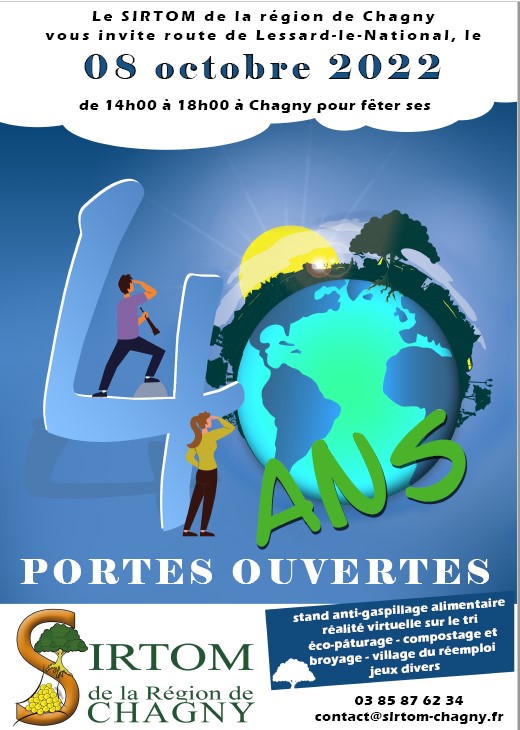 Affiche portes ouvertes SIRTOM 2022